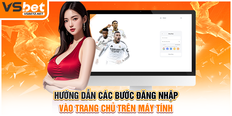 Hướng dẫn các bước đăng nhập vào trang chủ trên máy tính